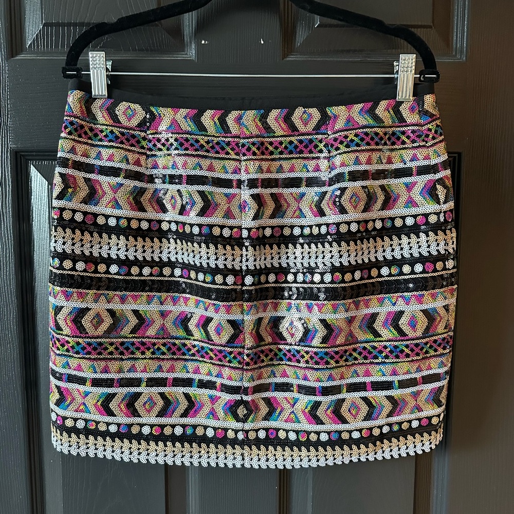 Guess Multicolor Geometric Mini Skirt